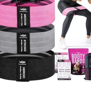 Women's Resistance Bands Set - Black, Gray, Pink